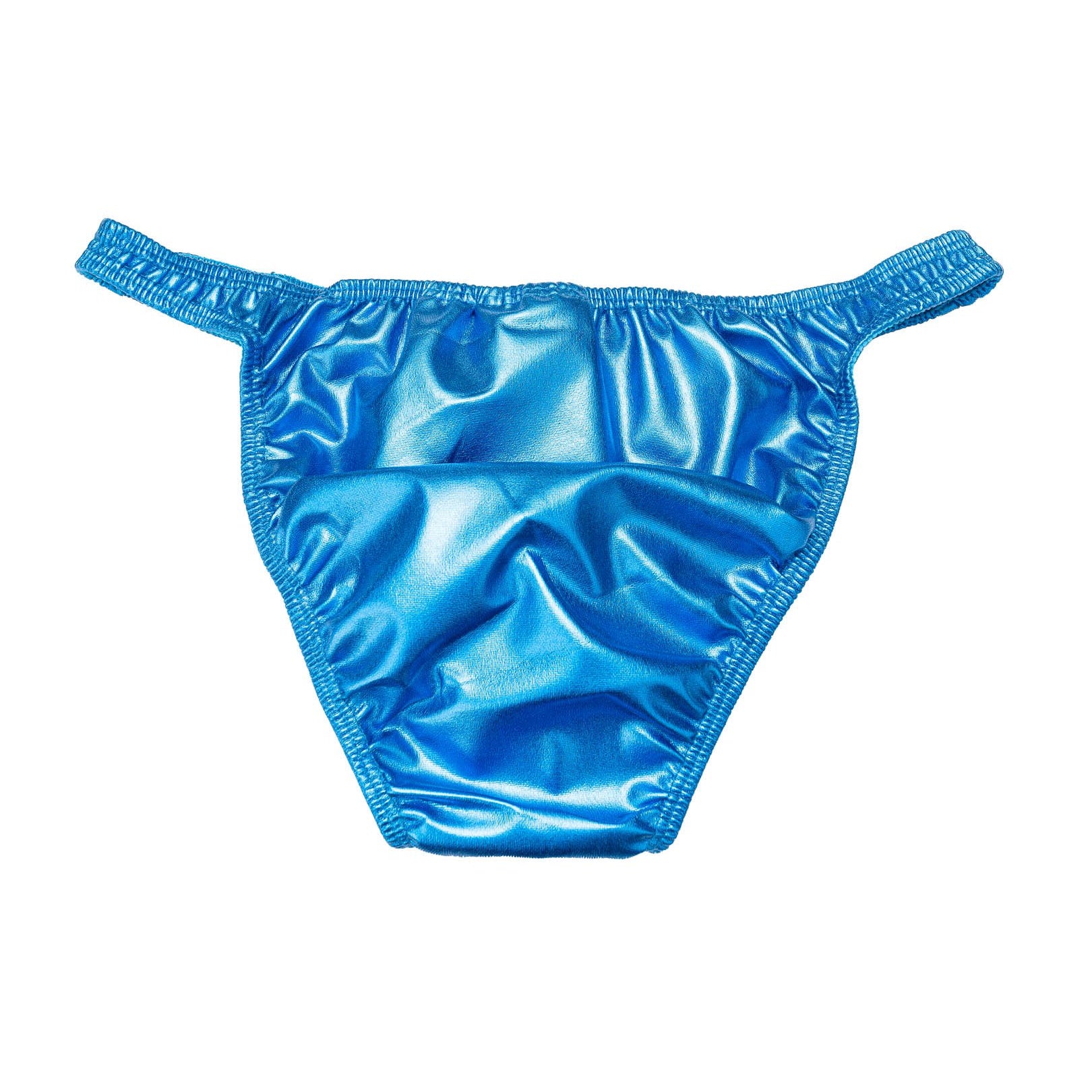 Men's Pro Cut Bodybuilding Posing Trunks Blue | Gym Stage | Iron Tanks