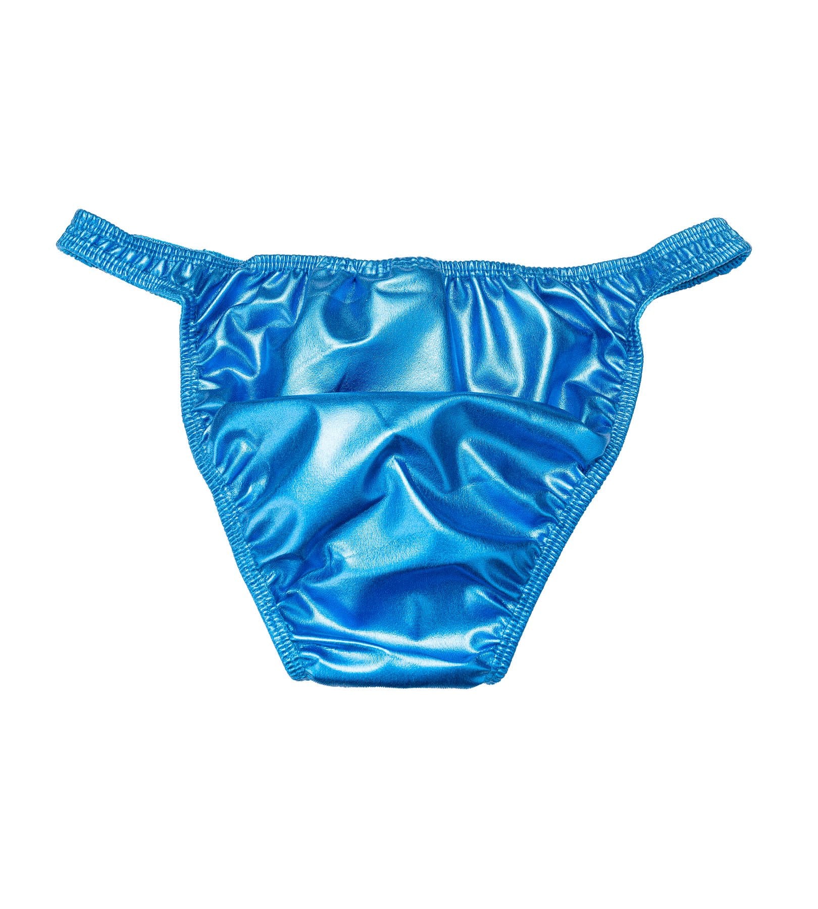 Men's Pro Cut Bodybuilding Posing Trunks Blue | Gym Stage | Iron Tanks