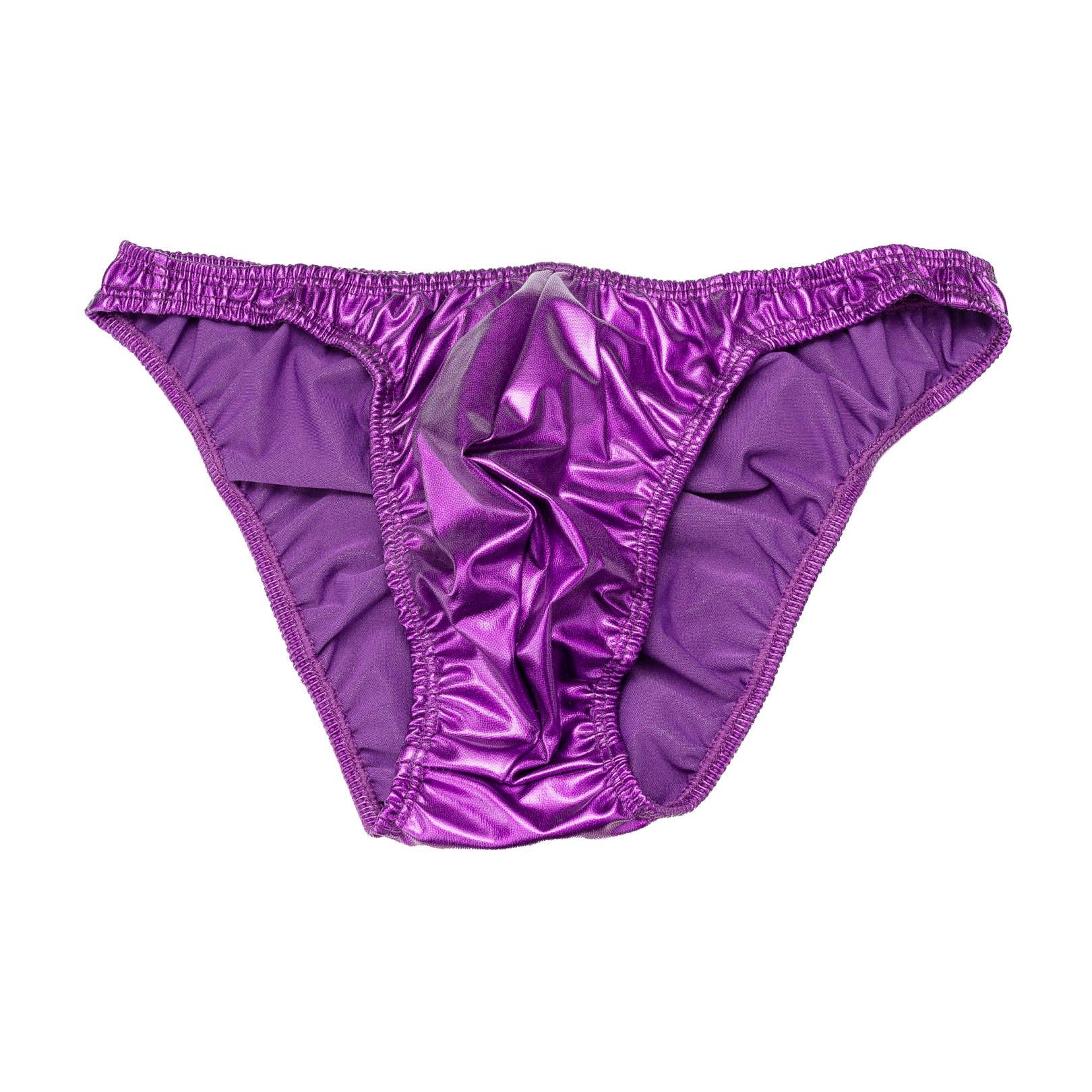 Men's Pro Cut Bodybuilding Posing Trunks Violet Gym Stage | Iron Tanks