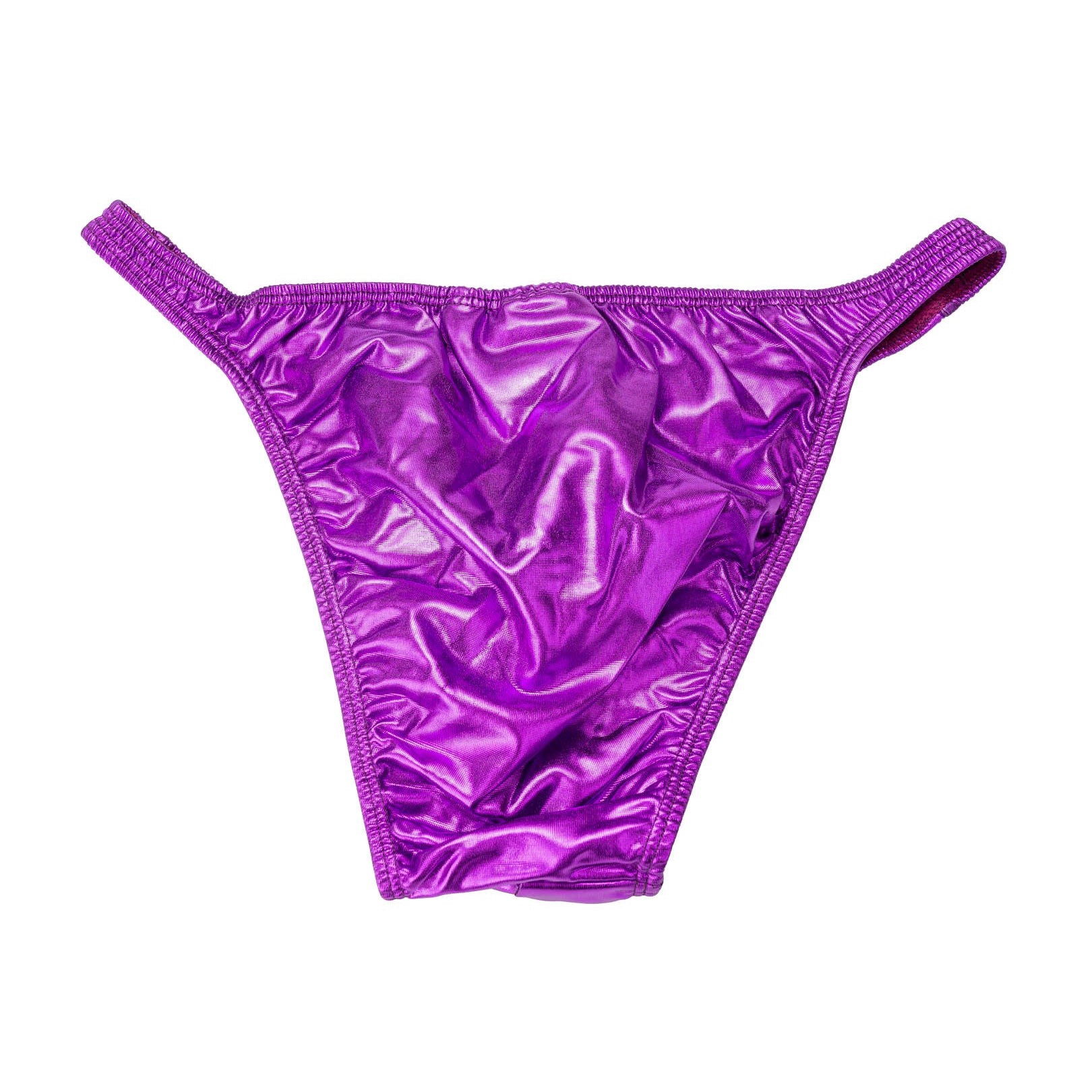 Men's Pro Cut Bodybuilding Posing Trunks Violet Gym Stage | Iron Tanks