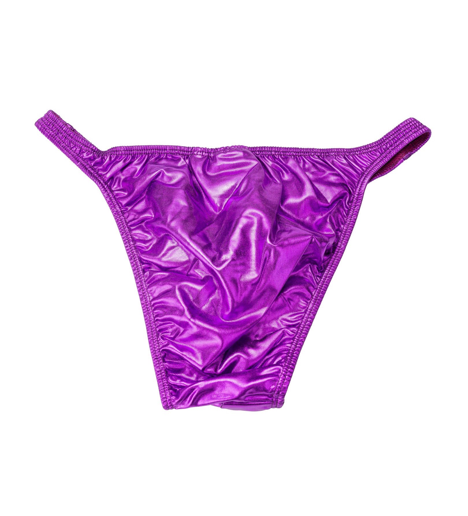 Men's Pro Cut Bodybuilding Posing Trunks Violet Gym Stage | Iron Tanks