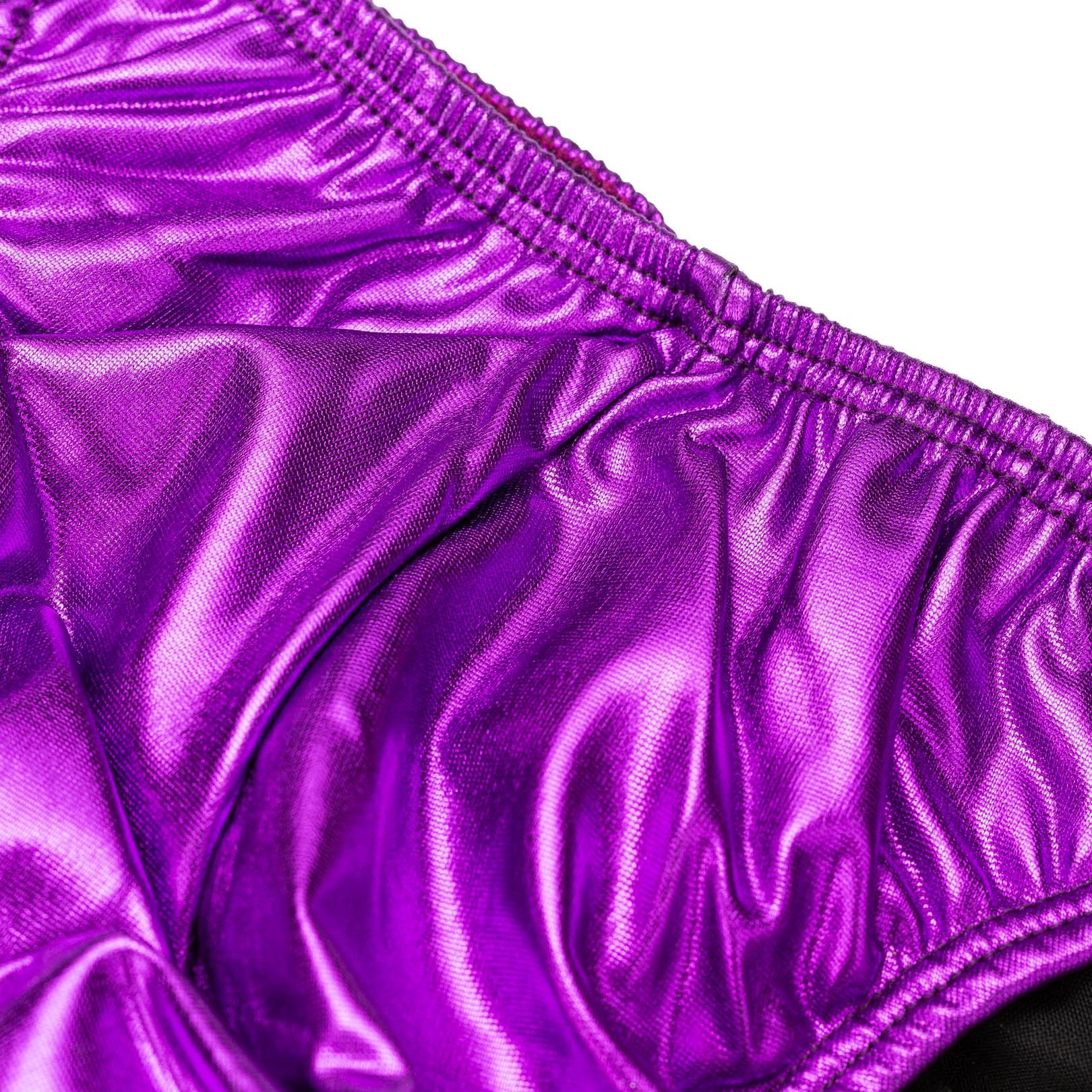 Men's Pro Cut Bodybuilding Posing Trunks Violet Gym Stage | Iron Tanks