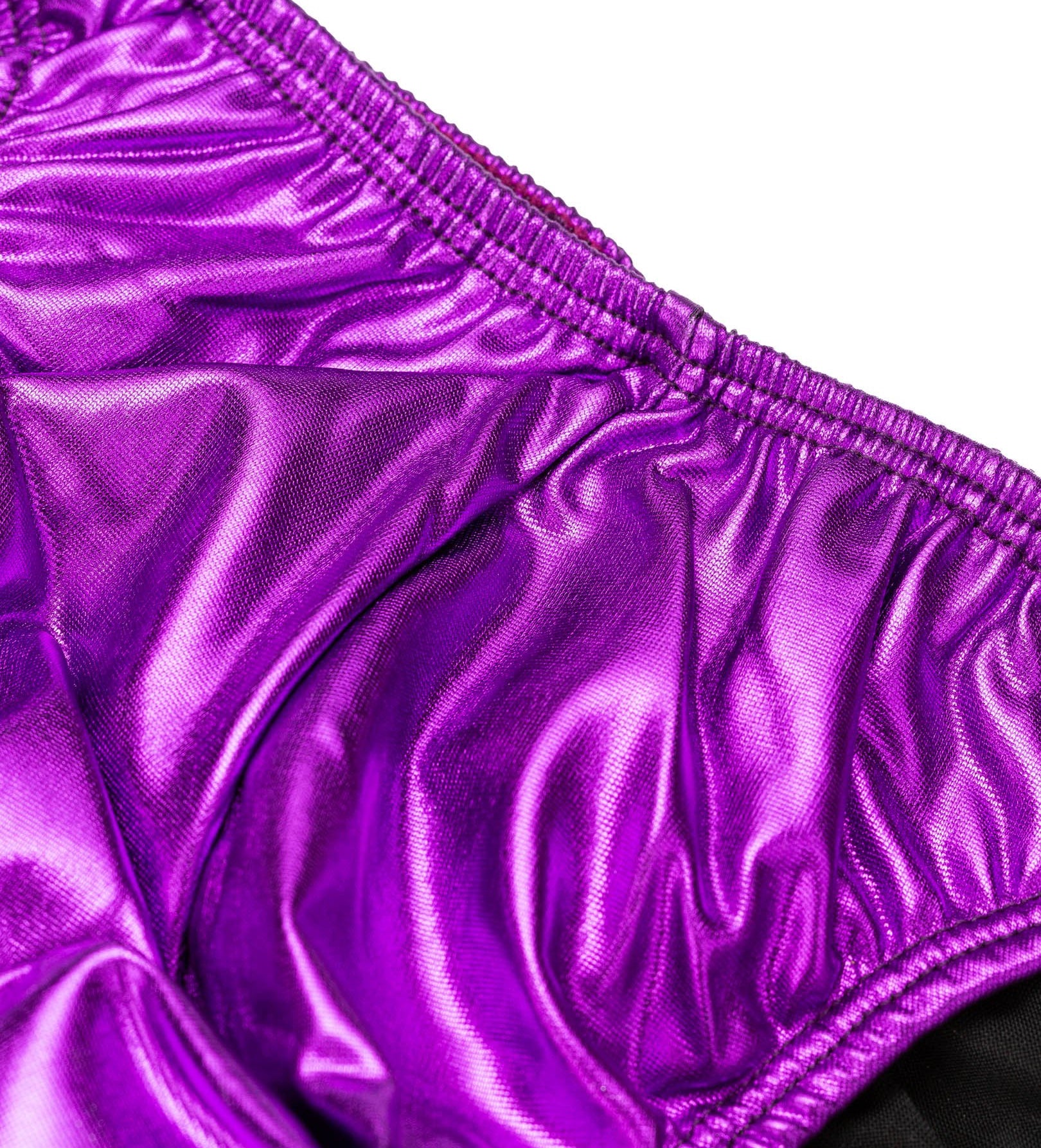 Men's Pro Cut Bodybuilding Posing Trunks Violet Gym Stage | Iron Tanks