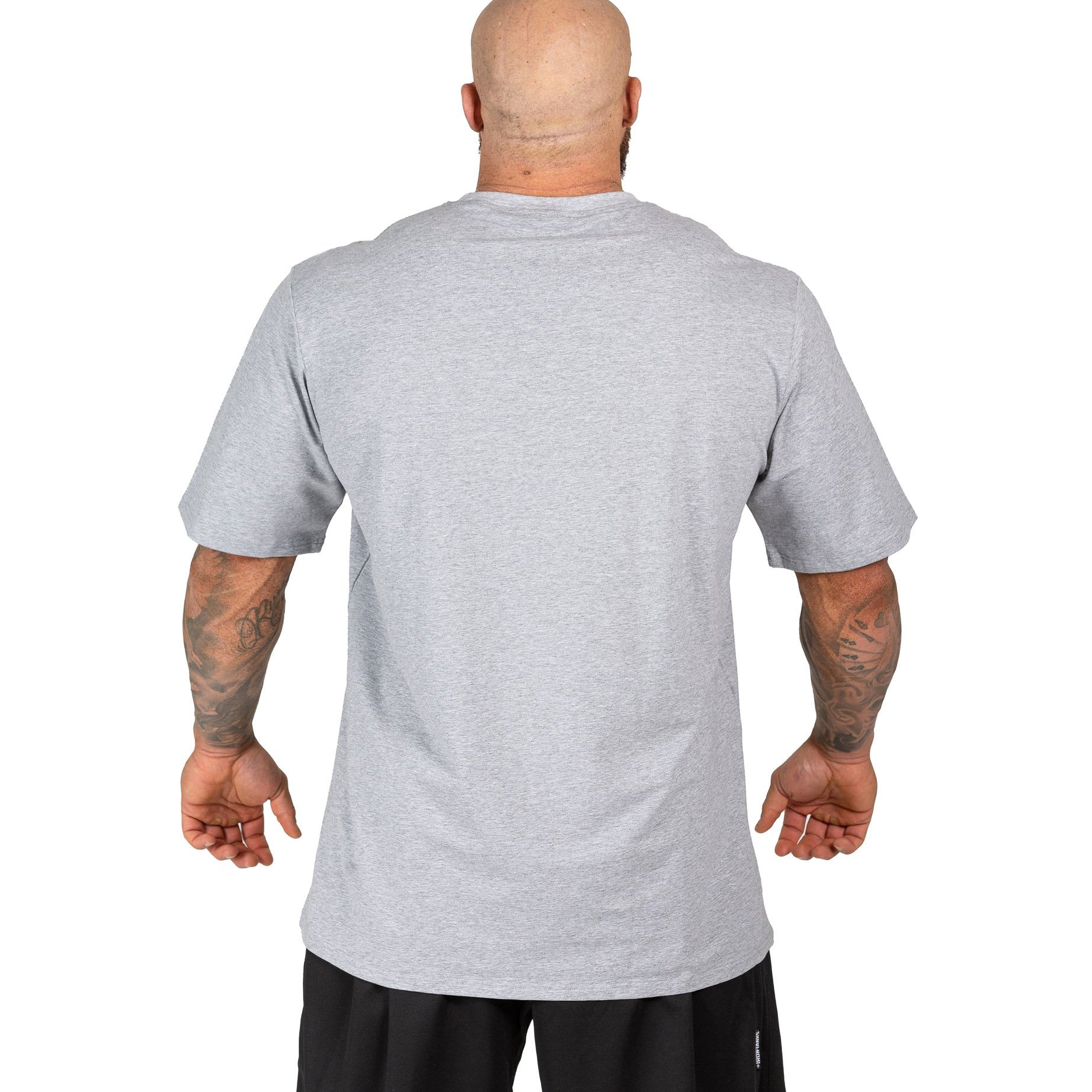 Mens Big Rig Classic Tee Grey Gym Bodybuilding Workout Top | Iron Tanks