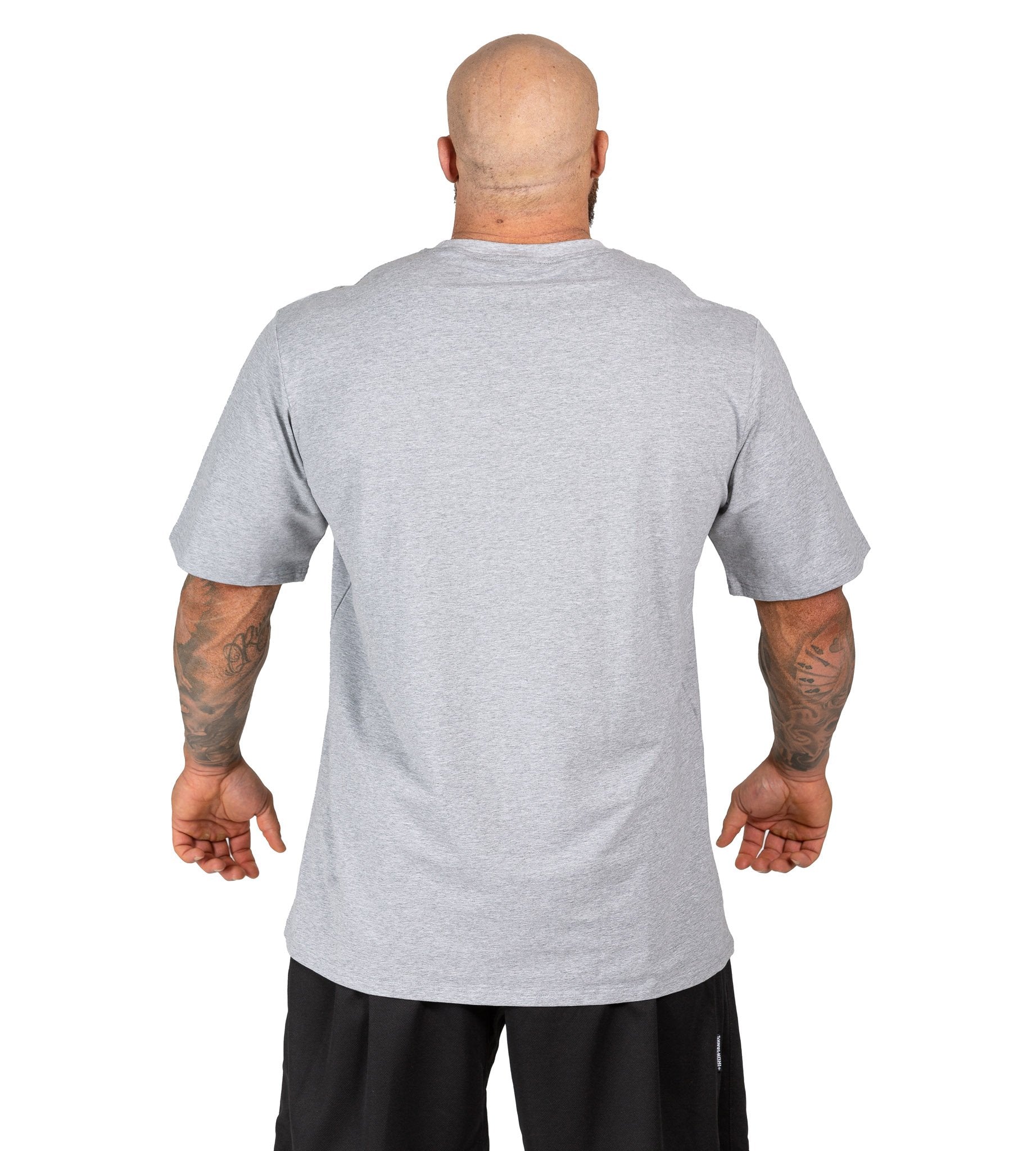 Mens Big Rig Classic Tee Grey Gym Bodybuilding Workout Top | Iron Tanks