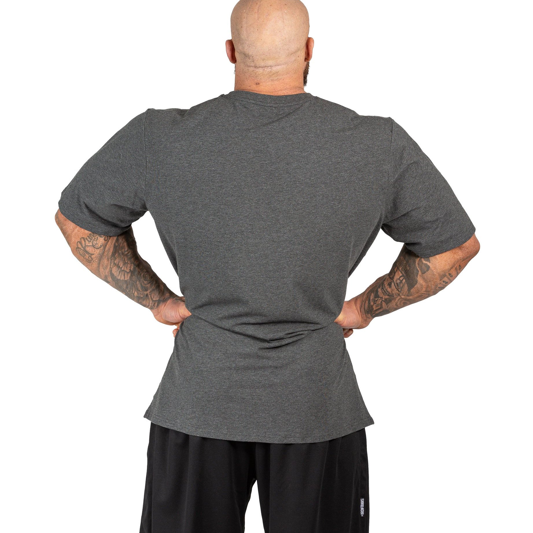 Mens Classic Tee Gym Bodybuilding Workout Top Charcoal | Iron Tanks