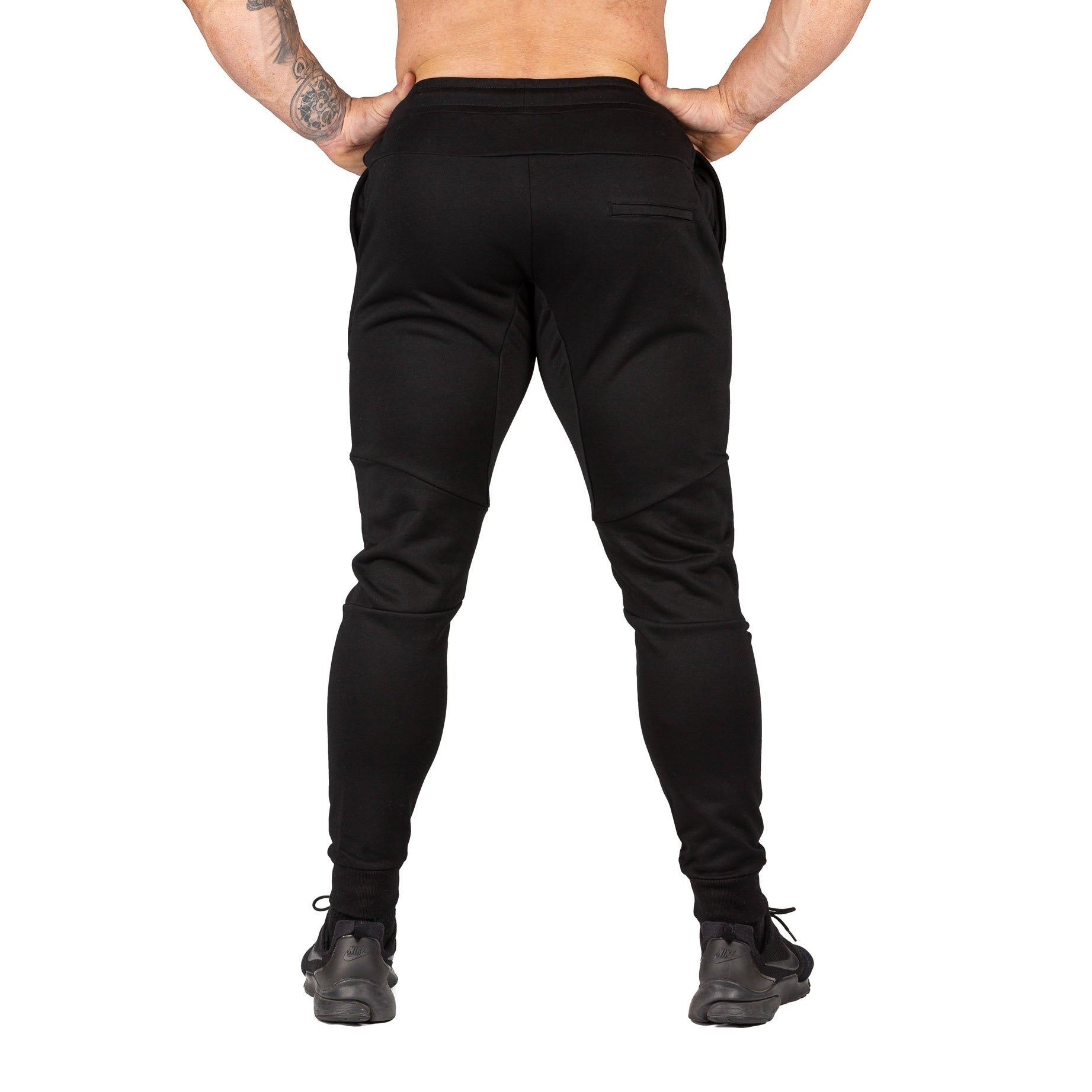Mens Fusion Gym Pants Black Bodybuilding Workout Training | Iron Tanks