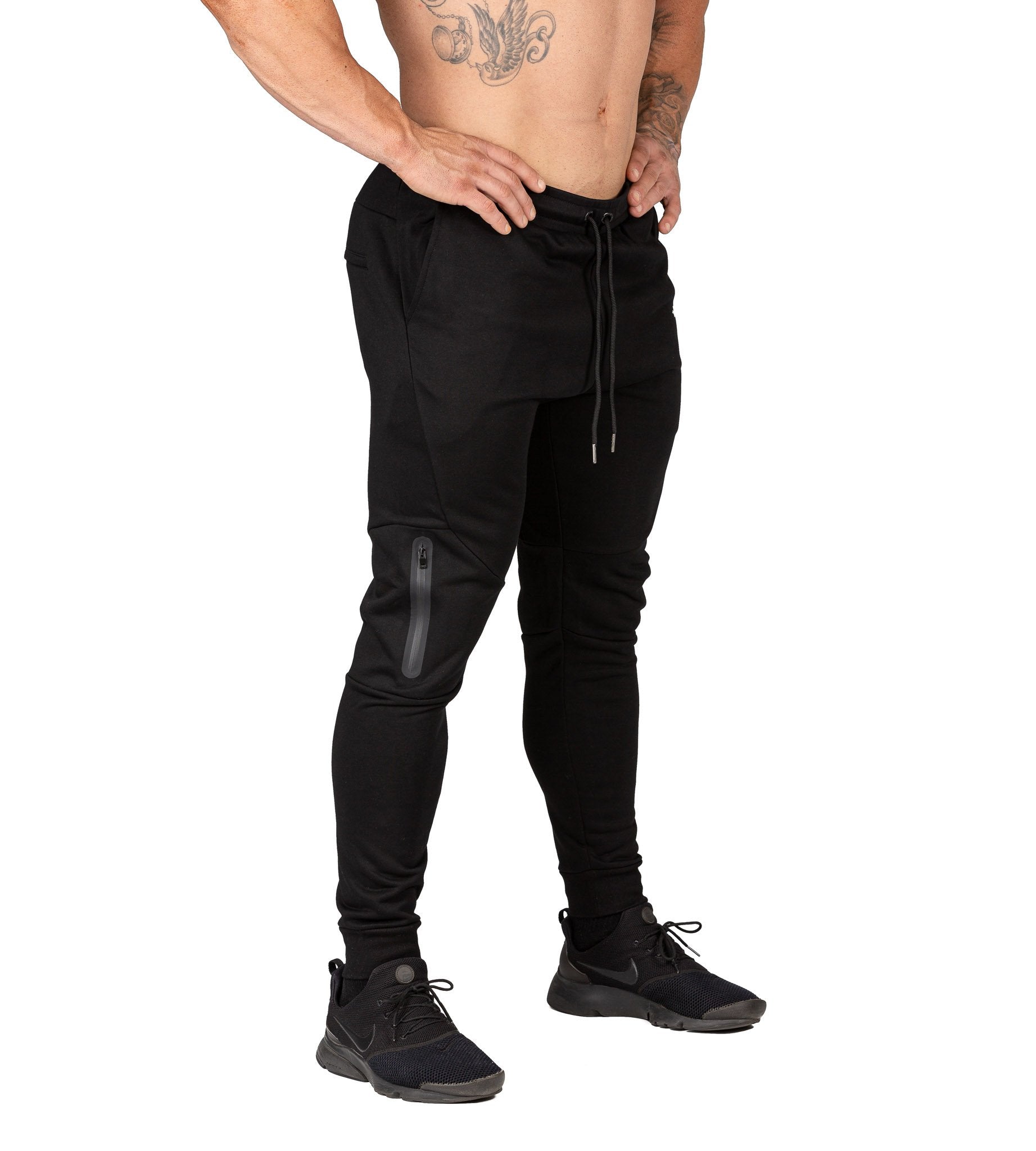Mens Fusion Gym Pants Black Bodybuilding Workout Training | Iron Tanks