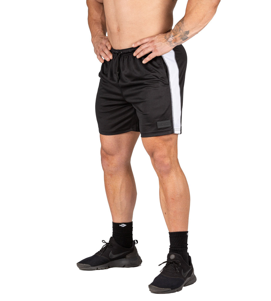 Mens Mesh Gym Shorts Black Bodybuilding Training Squats | Iron Tanks