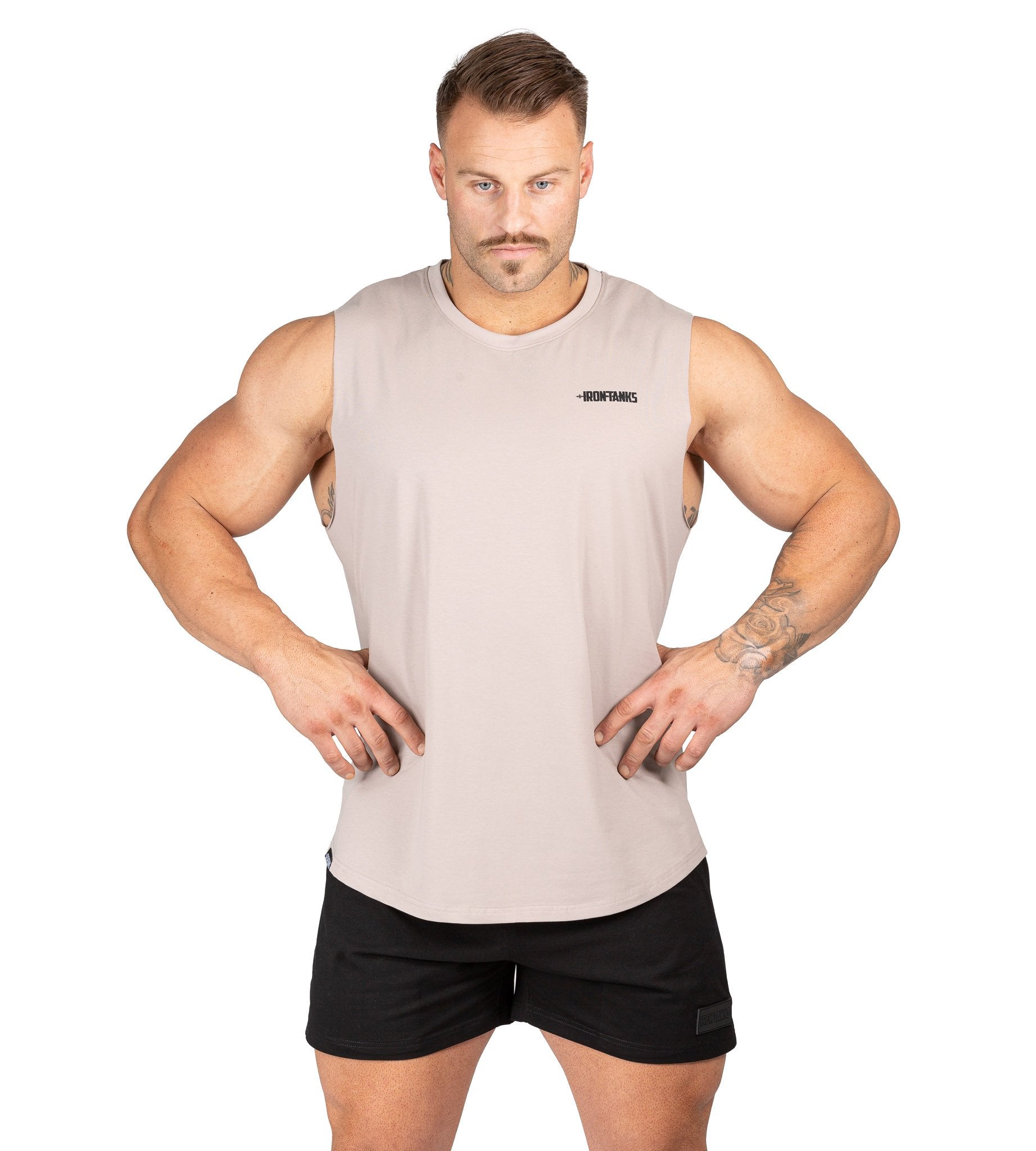 Mens Muscle Gym Singlet Tank Bodybuilding Shirt Bone Iron Tanks