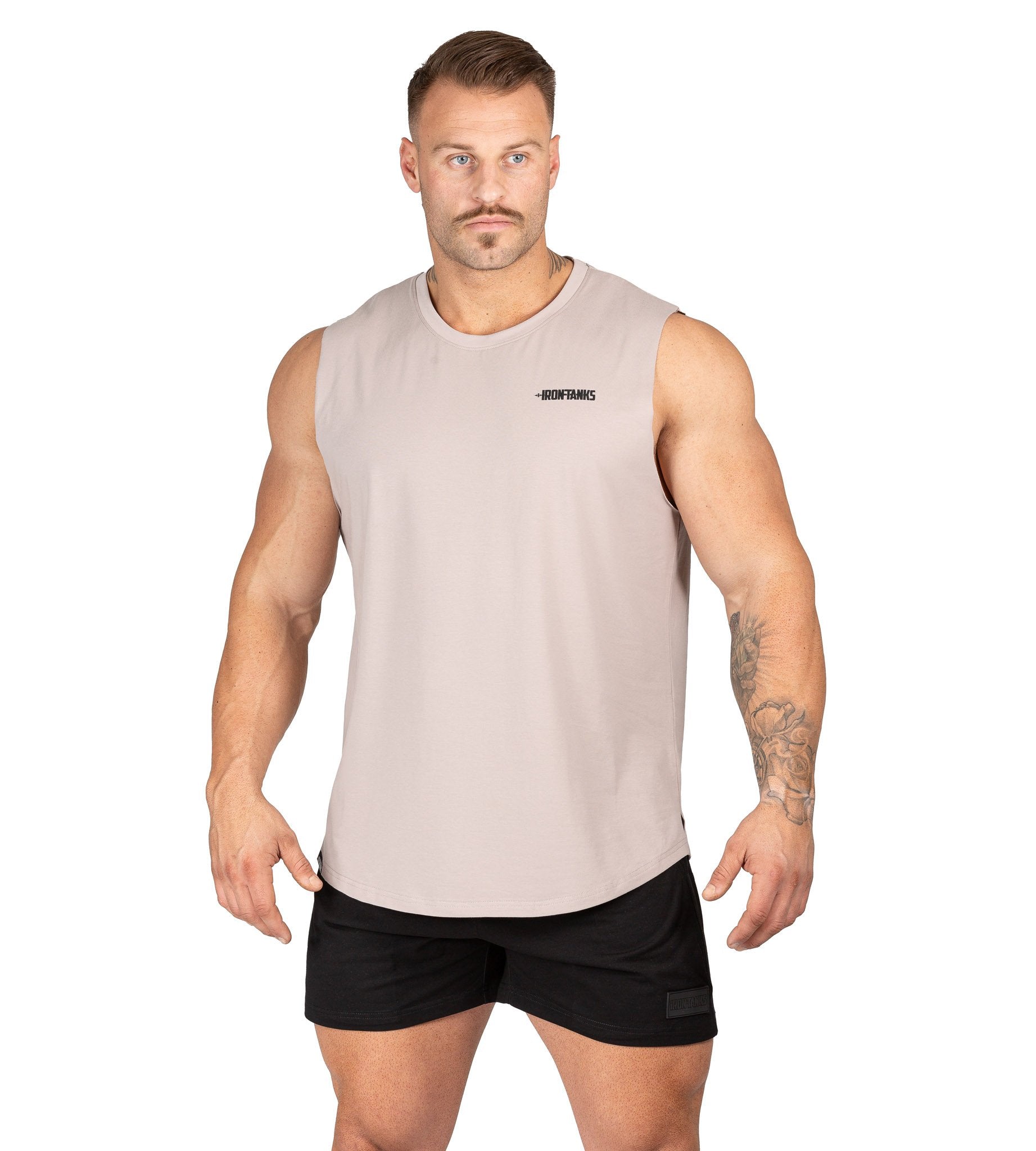 Mens Muscle Gym Singlet Tank Bodybuilding Shirt Bone Iron Tanks