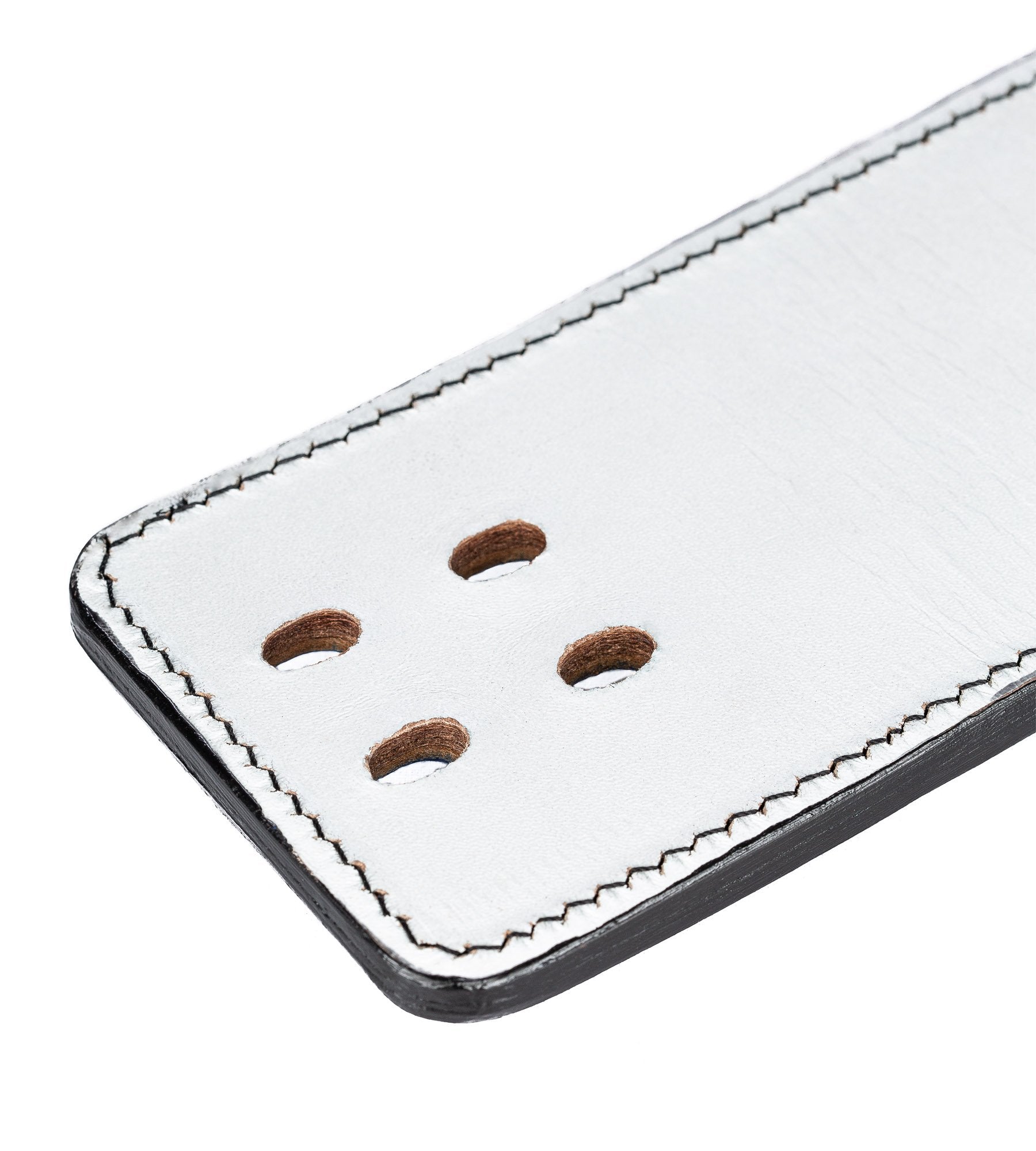 Quake 10mm Lever Powerlifting Belt White Gym Workout Squats Iron Tanks