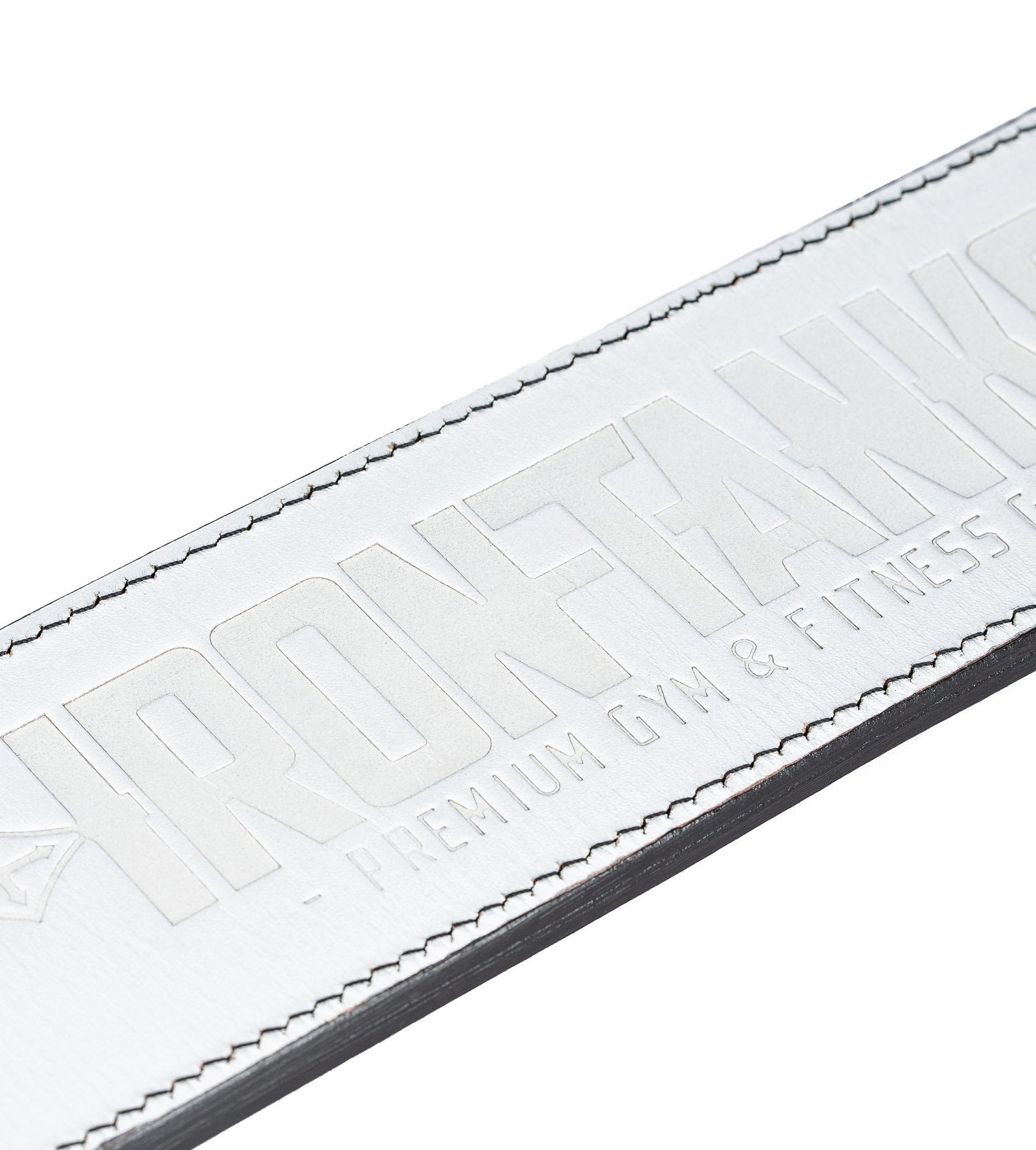 Quake 10mm Lever Powerlifting Belt White Gym Workout Squats Iron Tanks