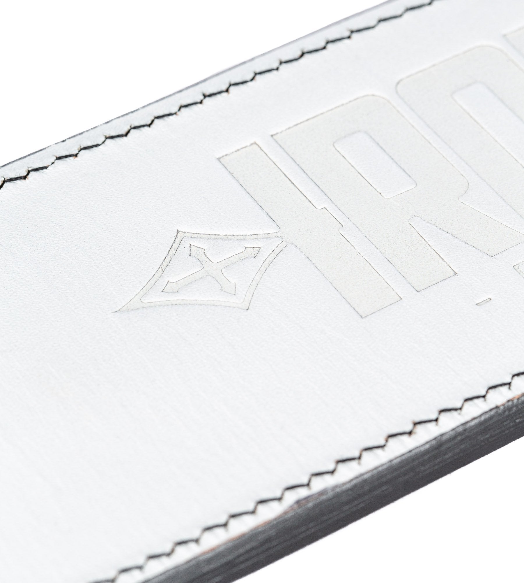 Quake 10mm Lever Powerlifting Belt White Gym Workout Squats Iron Tanks