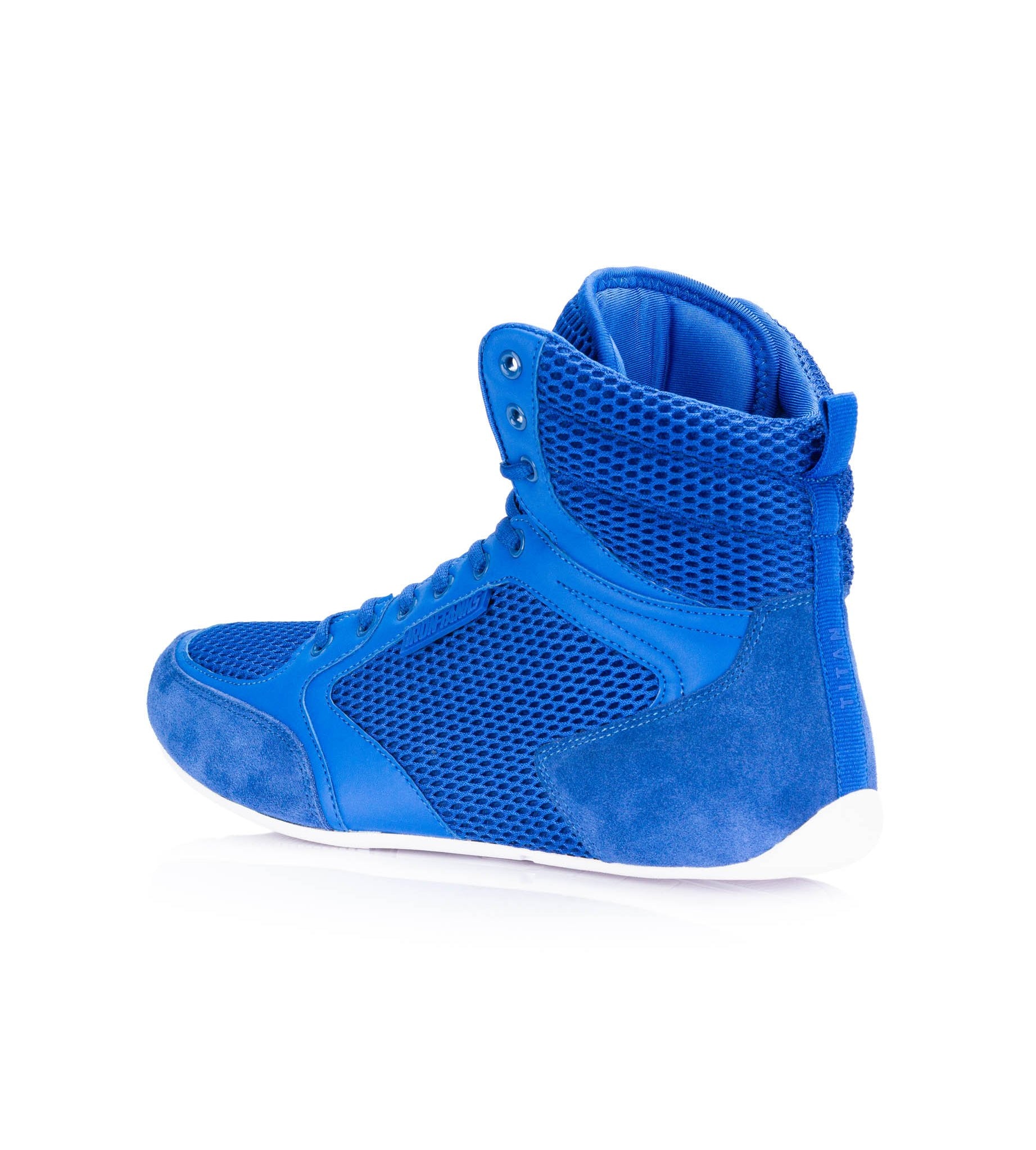 Titan Gym Shoes Blue Deadlift Workout Bodybuilding Flat | Iron Tanks