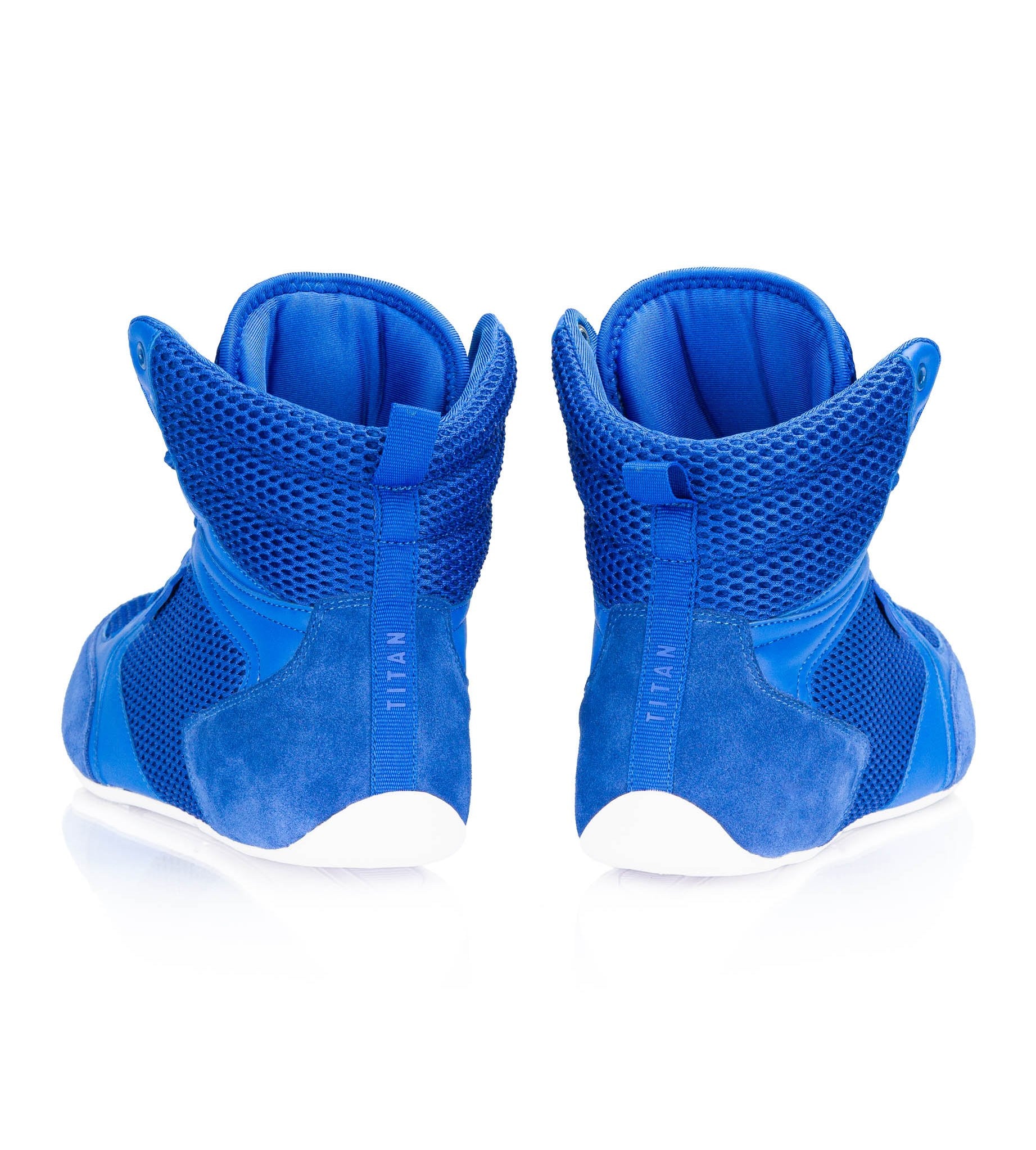 Titan Gym Shoes Blue Deadlift Workout Bodybuilding Flat | Iron Tanks