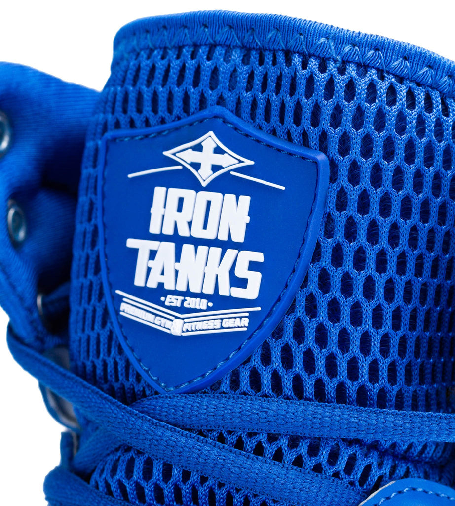 Titan Gym Shoes Blue Deadlift Workout Bodybuilding Flat | Iron Tanks 