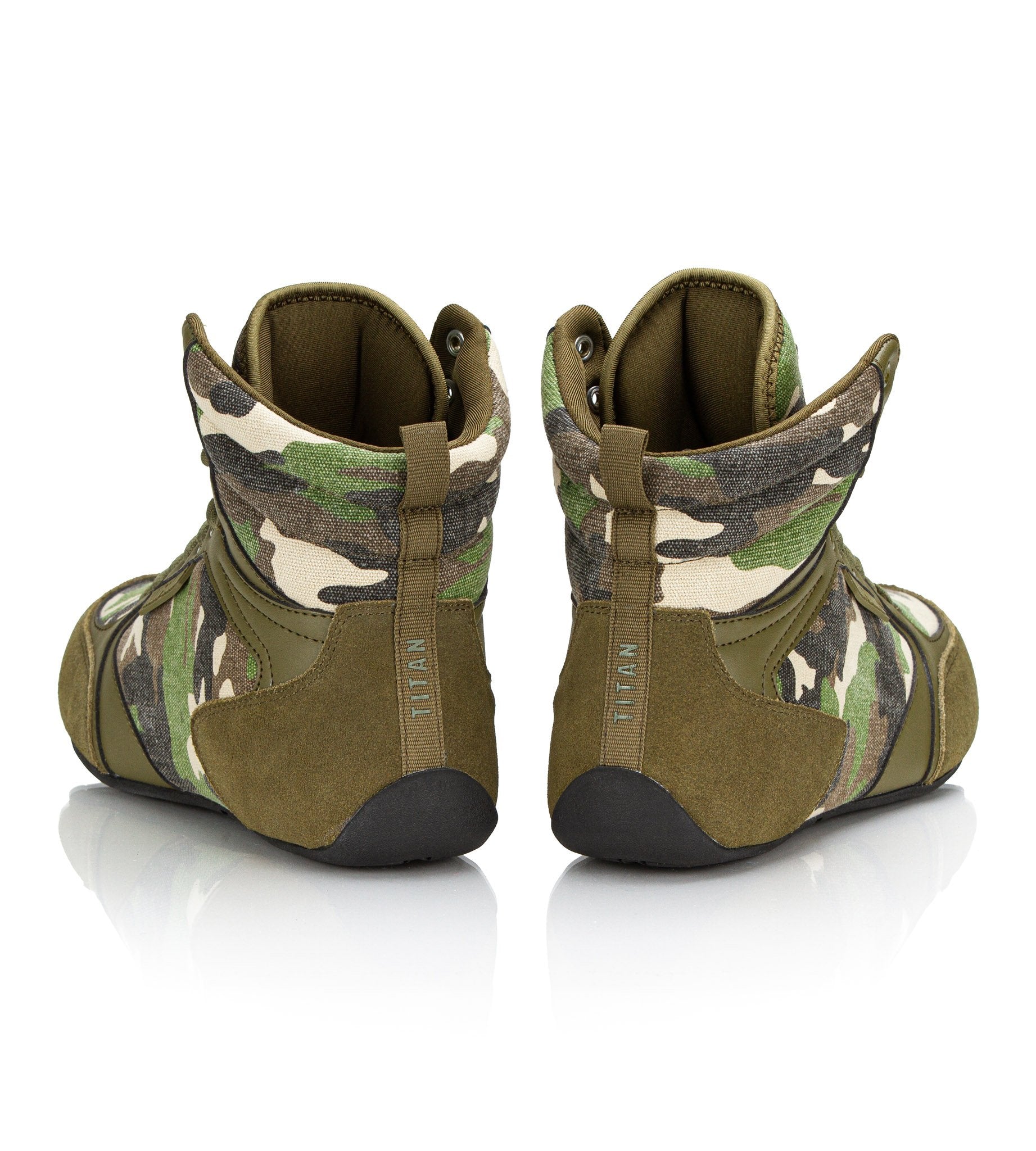 Titan Gym Shoes Camo Weightlifting Bodybuilding Deadlift | Iron Tanks