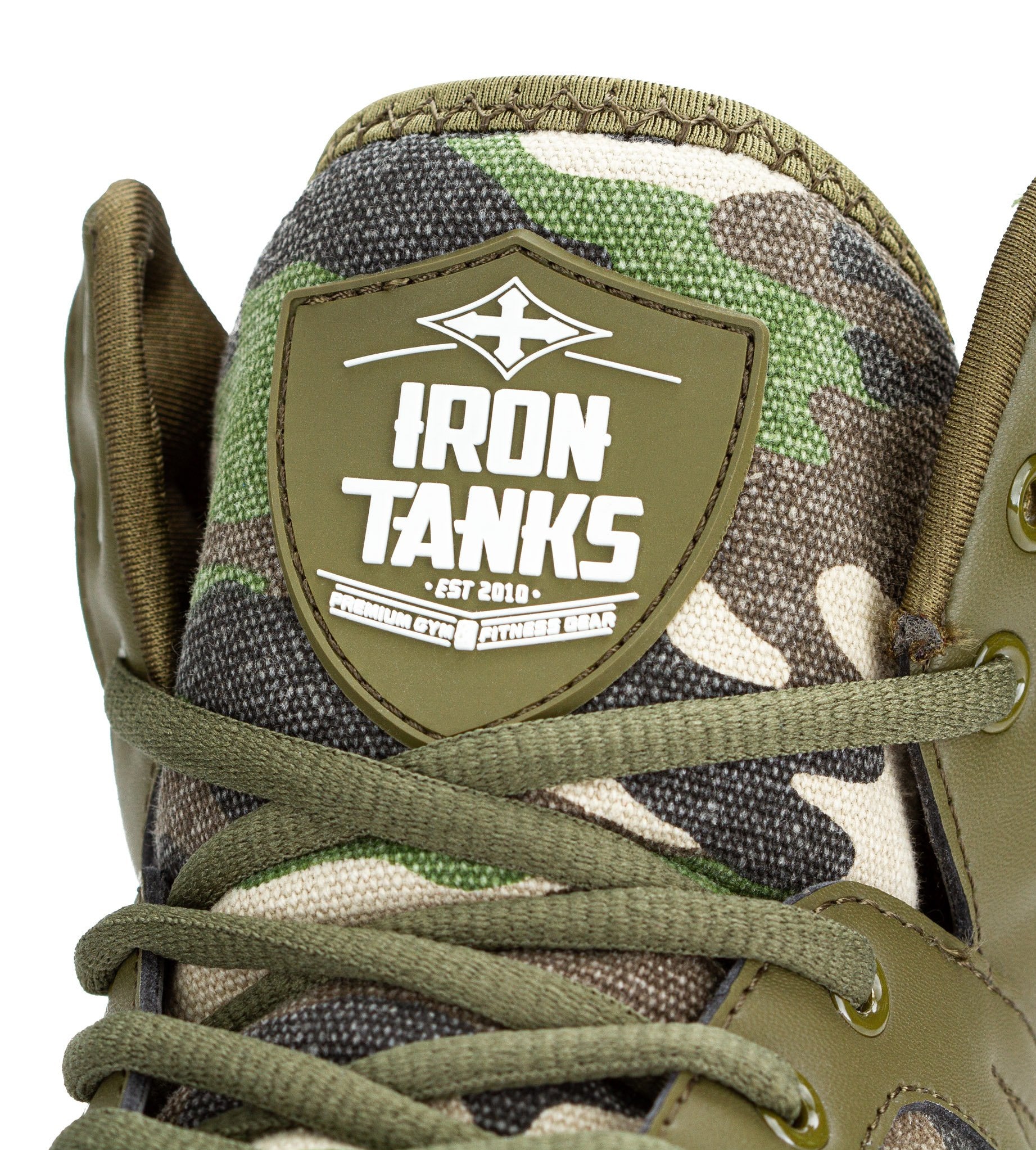 Titan Gym Shoes Camo Weightlifting Bodybuilding Deadlift | Iron Tanks