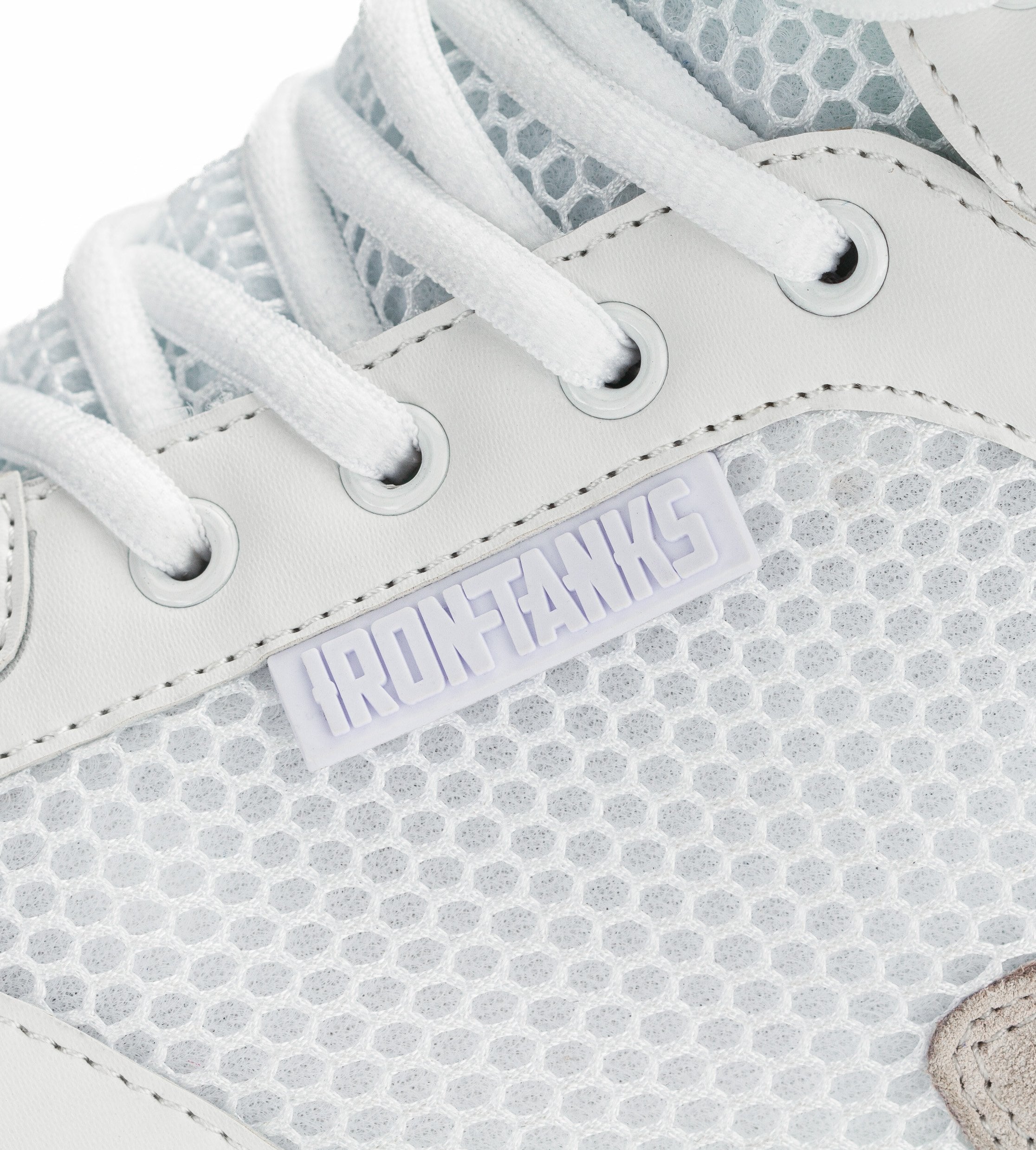 Titan Gym Shoes White Deadlift Workout Bodybuilding Flat | Iron Tanks