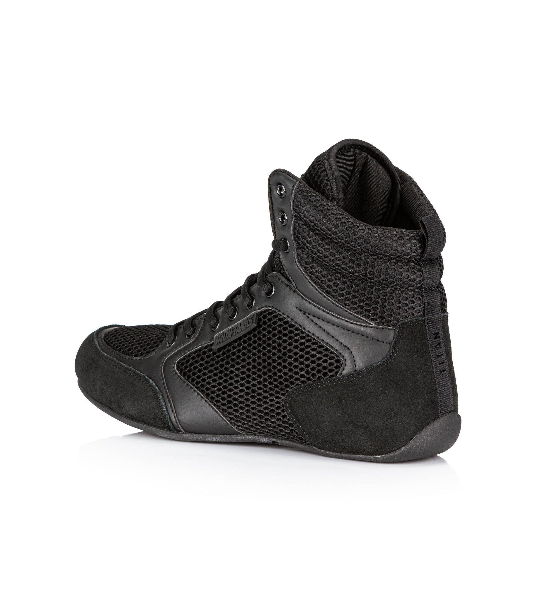Titan III Gym Shoes Black Bodybuilding Powerlifting Flat | Iron Tanks