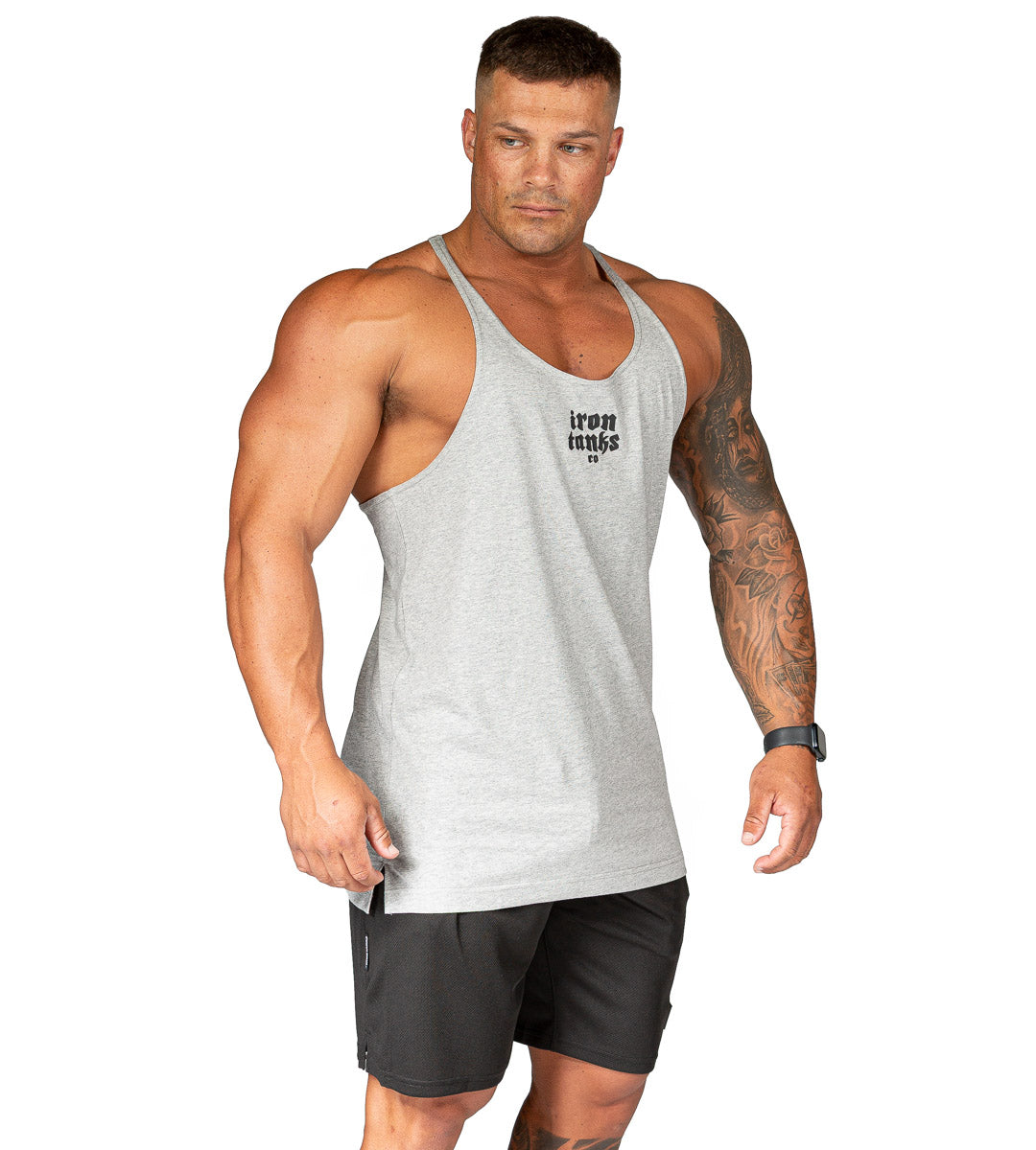 Golden Era Stringer Bodybuilding Gym Singlet | Mens Grey Vest Shirt ...
