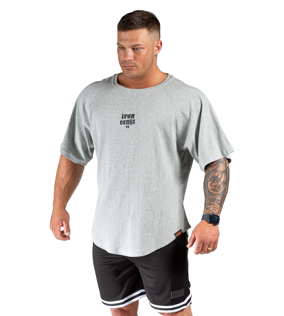 Muscle Rag Top Rambo Rag Top - Grey | Pump Cover Oversized Bodybuilding | Iron Tanks