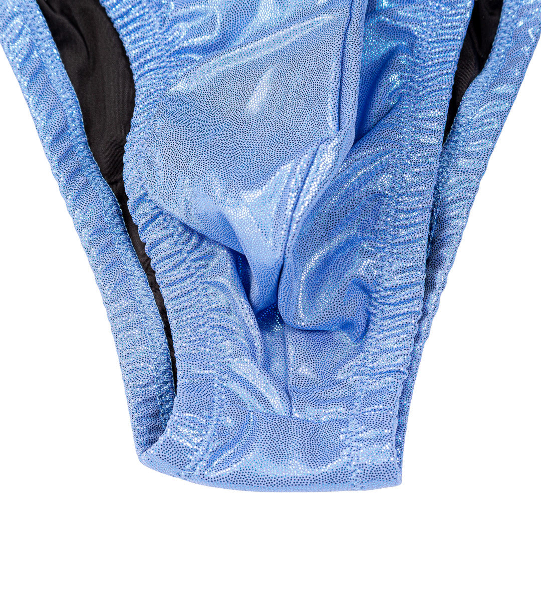 Iron Tanks bodybuilding posing trunks in metallic ice blue