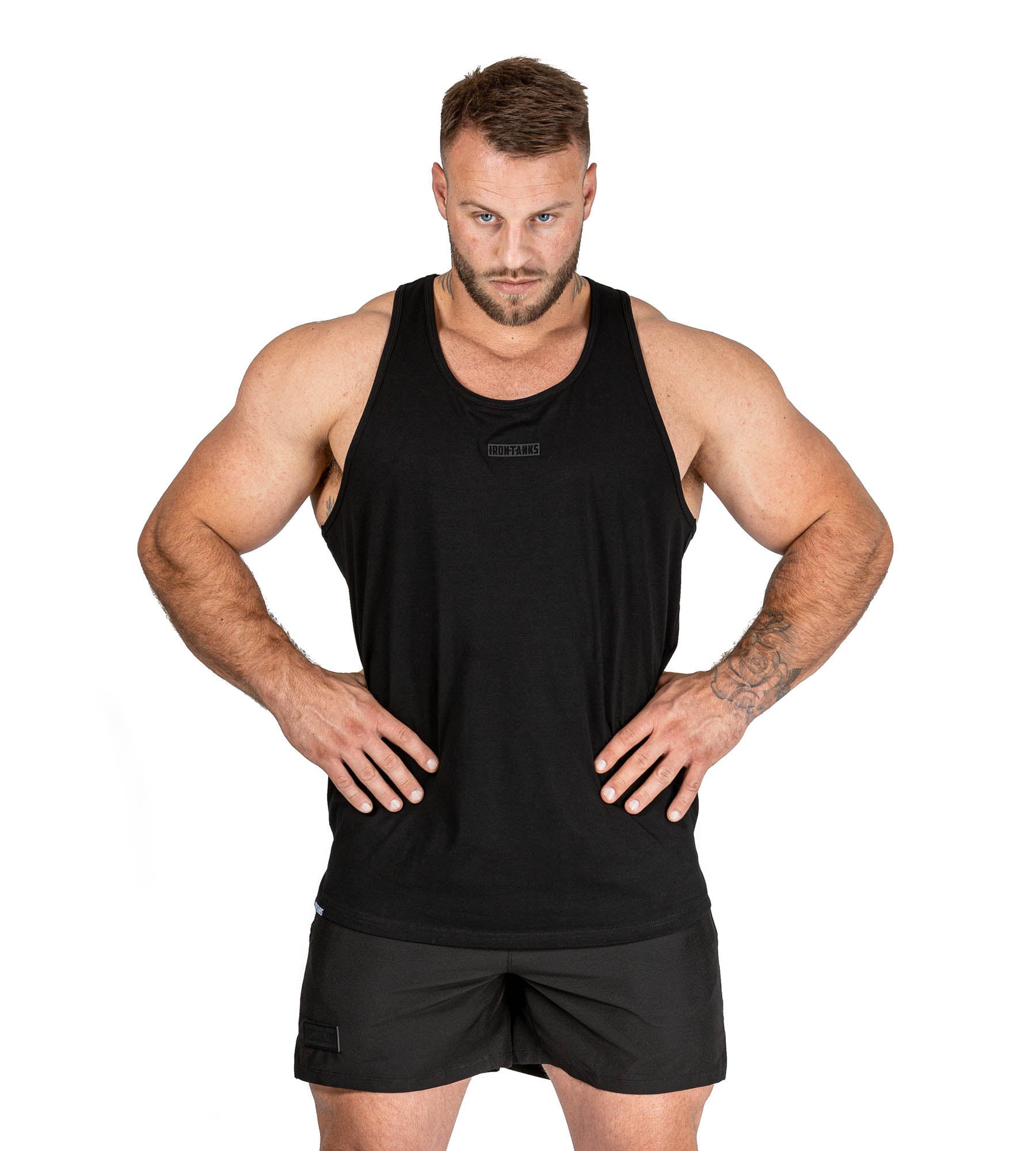 Muscle Razorback Classic Muscle Singlet - Black | Racerback Gym Bodybuilding Tank Top ...