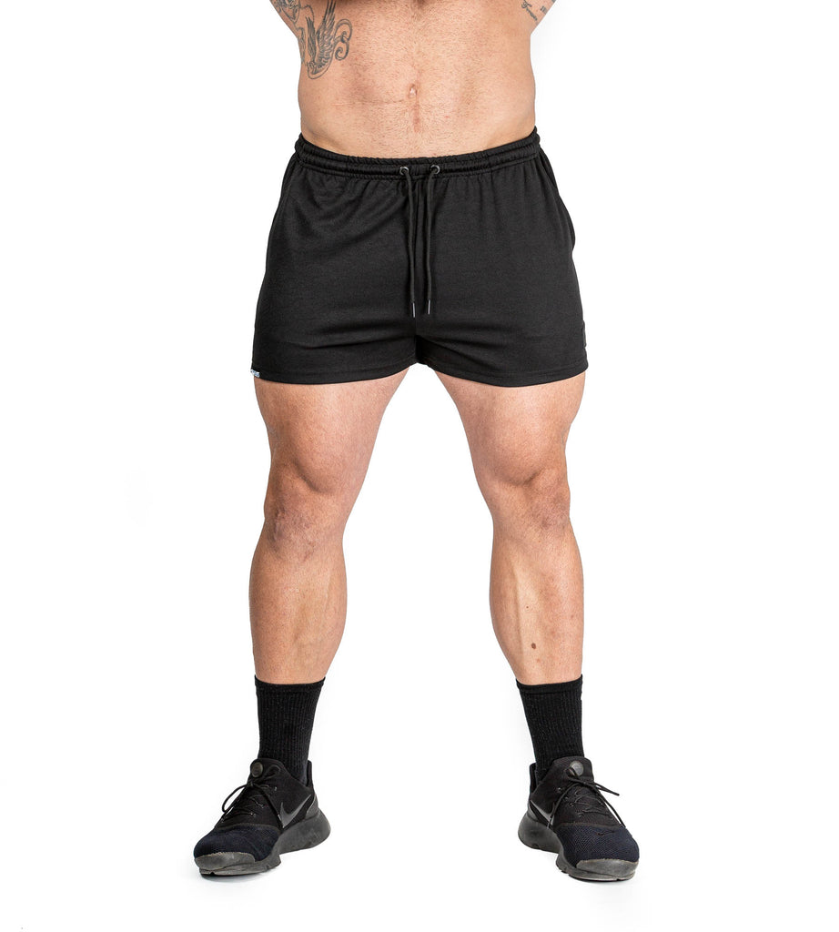Flex Gym Shorts - Black  Bodybuilding Training Workout Running – Iron Tanks