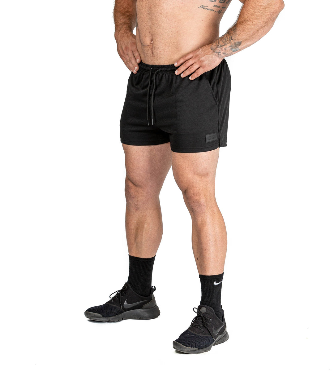 Flex Gym Shorts - Black | Bodybuilding Training Workout Running – Iron ...