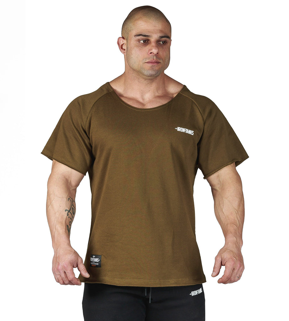 Iron Tanks Mens Tees & Shirts BFG Heavy Rag Top - Army Green
