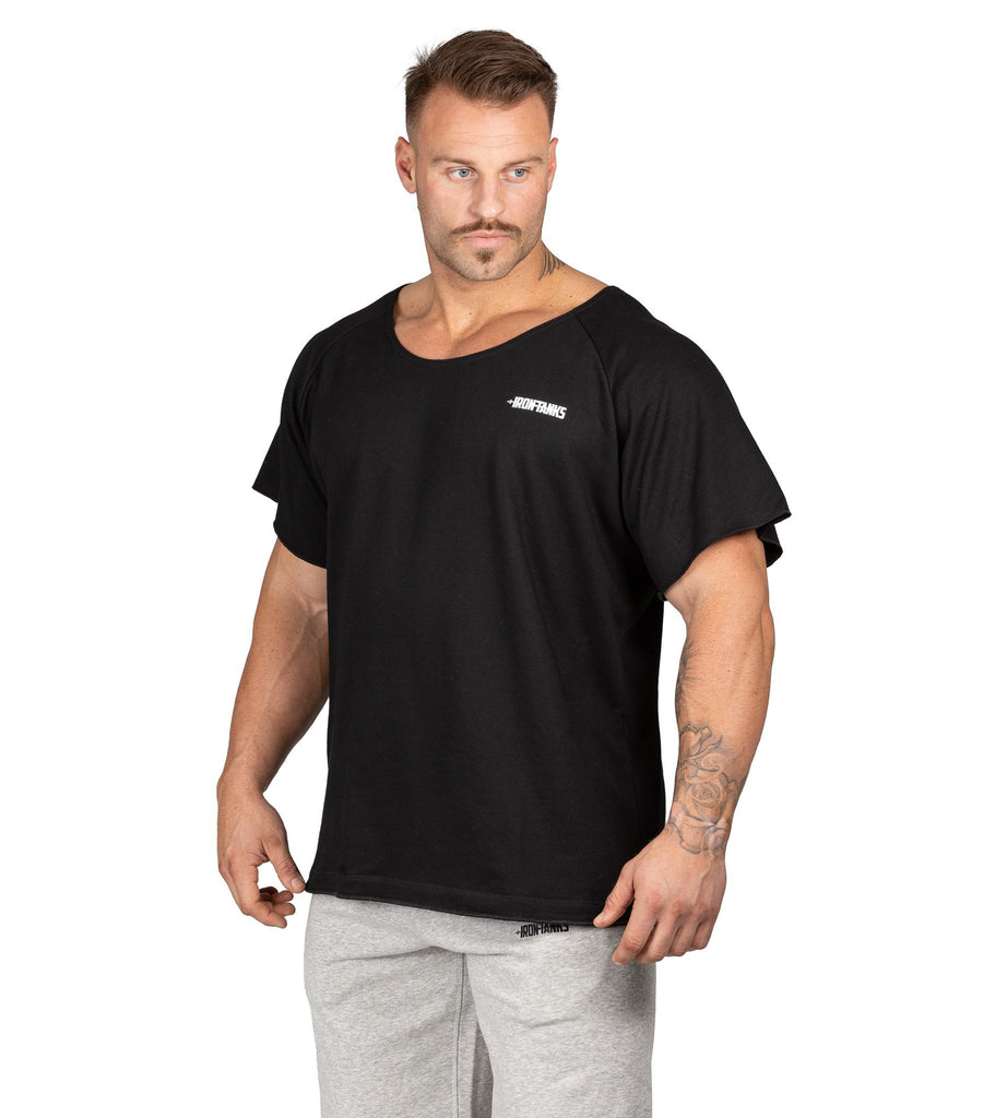 Men's BFG Heavy Rag Top Black Gym Bodybuilding Shirt | Iron Tanks