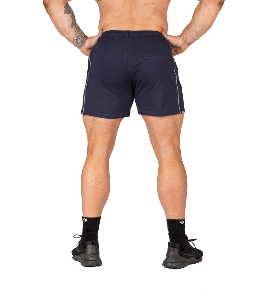 Men's Gym Shorts Blue Bodybuilding Training Workout | Iron Tanks