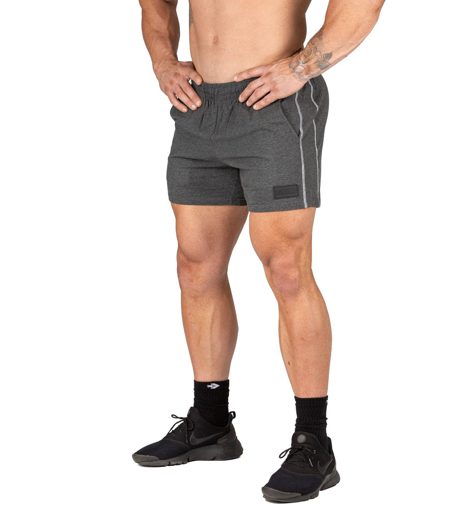 Men's Gym Shorts Bodybuilding Training Workout Charcoal | Iron Tanks