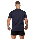 Men's Gym Tee Bodybuilding Workout Shirt Training Navy Blue Iron Tanks