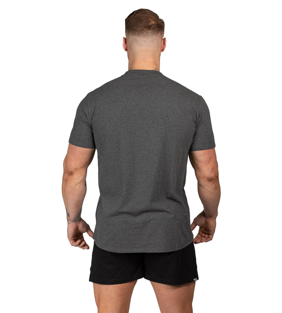 Men's Gym Tee Charcoal Bodybuilding Workout Shirt Training Iron Tanks