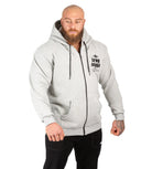 Men's Hulk Fleece Zip Hoodie V2 Grey Bodybuilding Workout | Iron Tanks