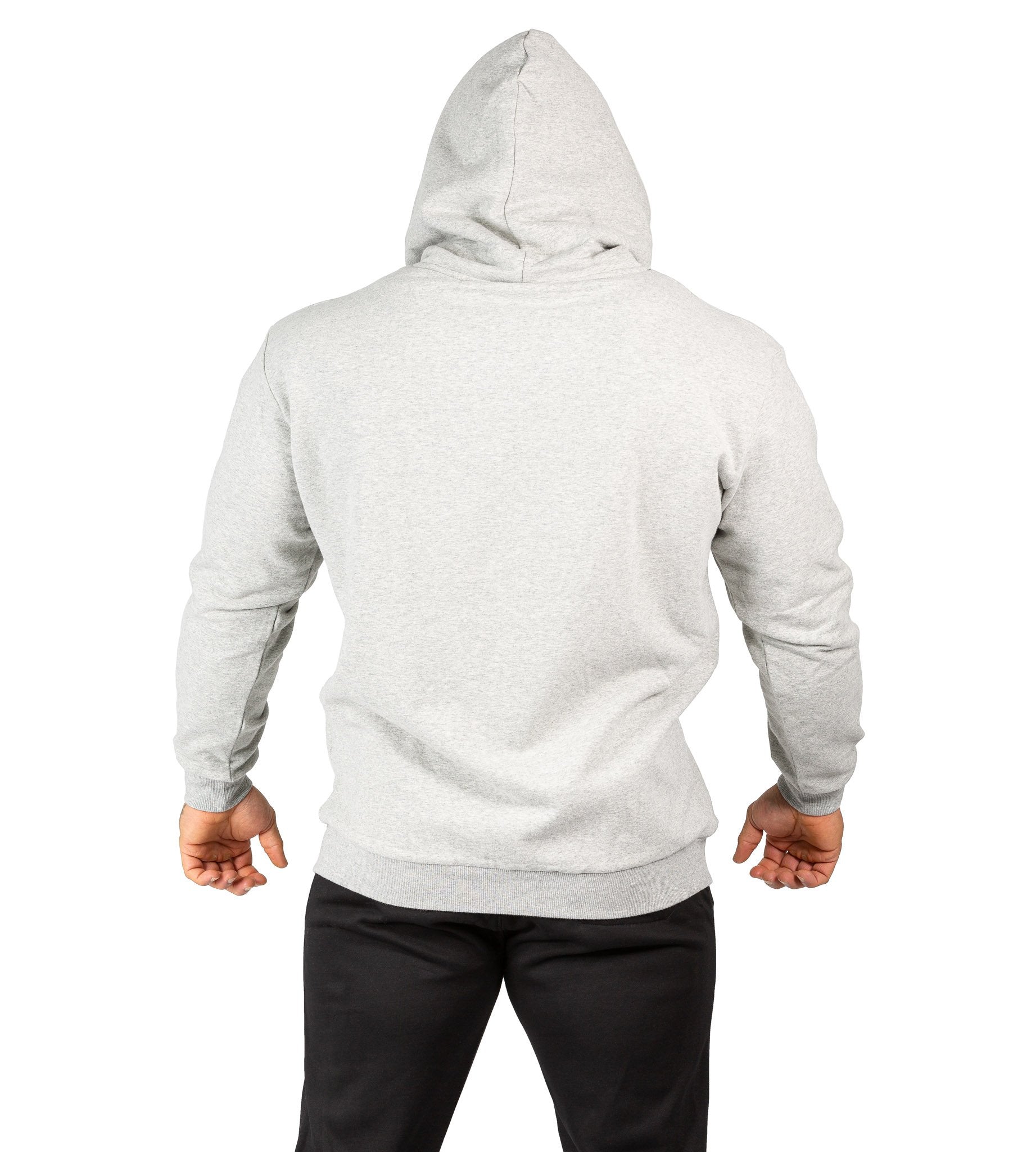 Men's Hulk Fleece Zip Hoodie V2 Grey Bodybuilding Workout | Iron Tanks