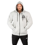 Men's Hulk Fleece Zip Hoodie V2 Grey Bodybuilding Workout | Iron Tanks