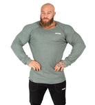 Men's Hulk Long Sleeve Top Green Gym Bodybuilding Shirt | Iron Tanks