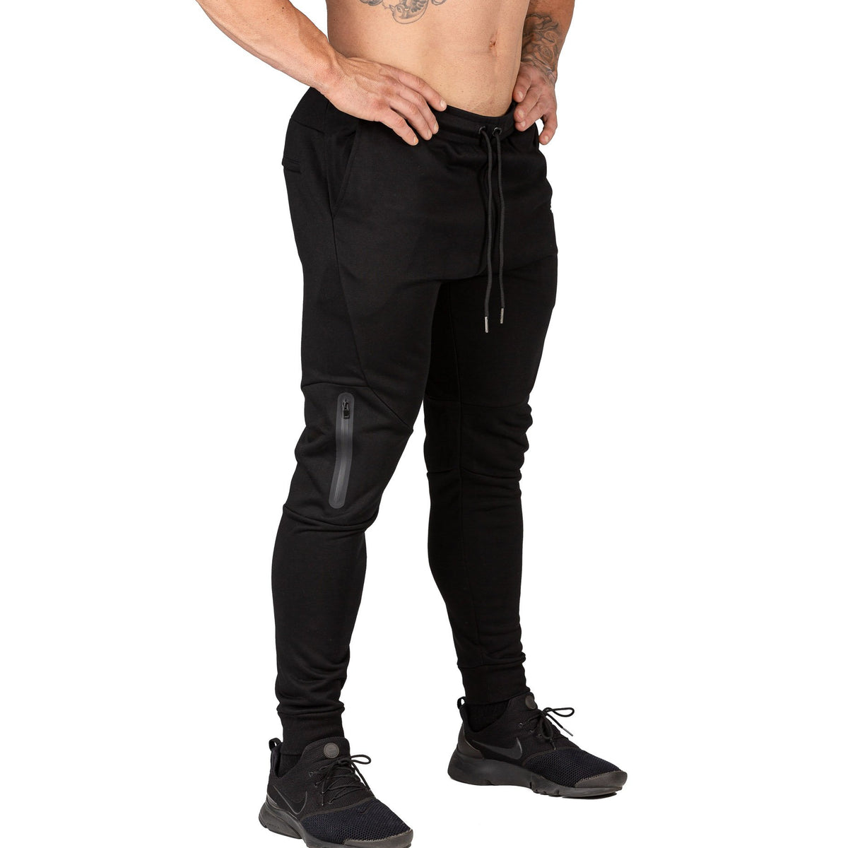 Mens Fusion Gym Pants Black Bodybuilding Workout Training | Iron Tanks