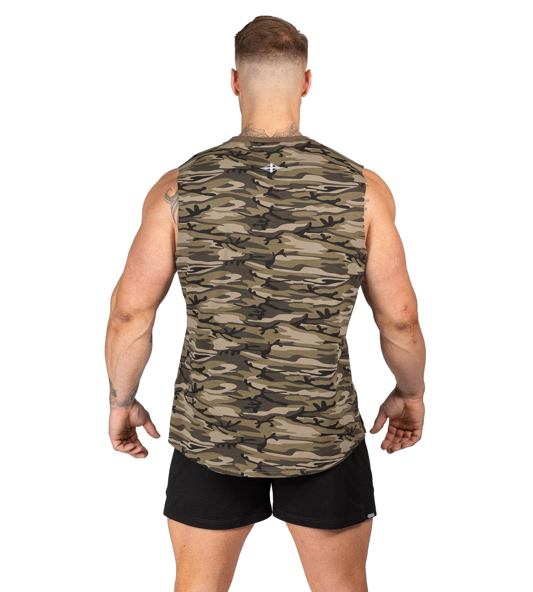 Mens Muscle Tank Camo Gym Bodybuilding Workout Singlet | Iron Tanks 