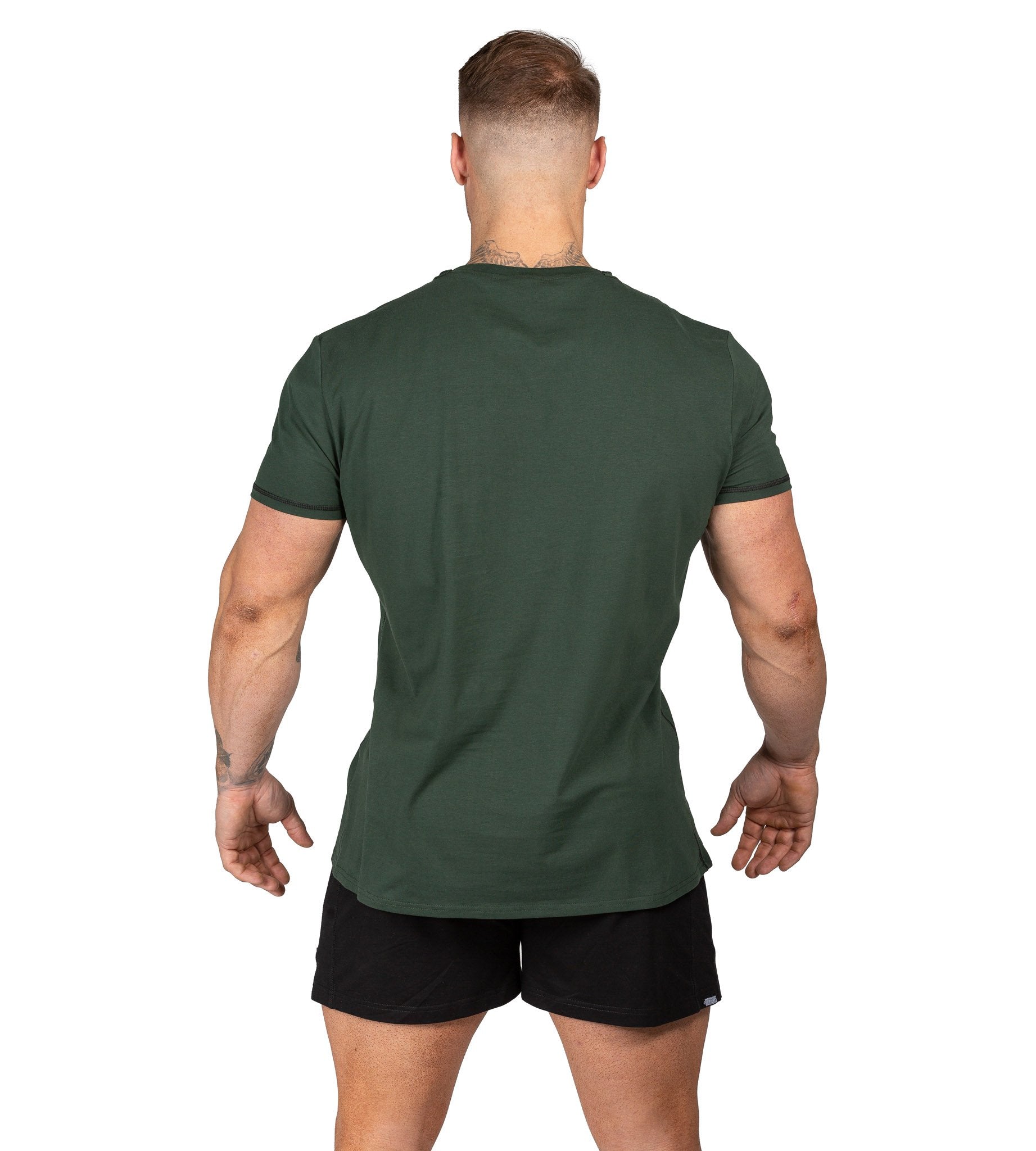 Mens Muscle Tee Bodybuilding Workout Gym Green Khaki | Iron Tanks