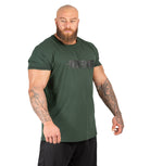 Mens Muscle Tee Bodybuilding Workout Gym Green Khaki | Iron Tanks